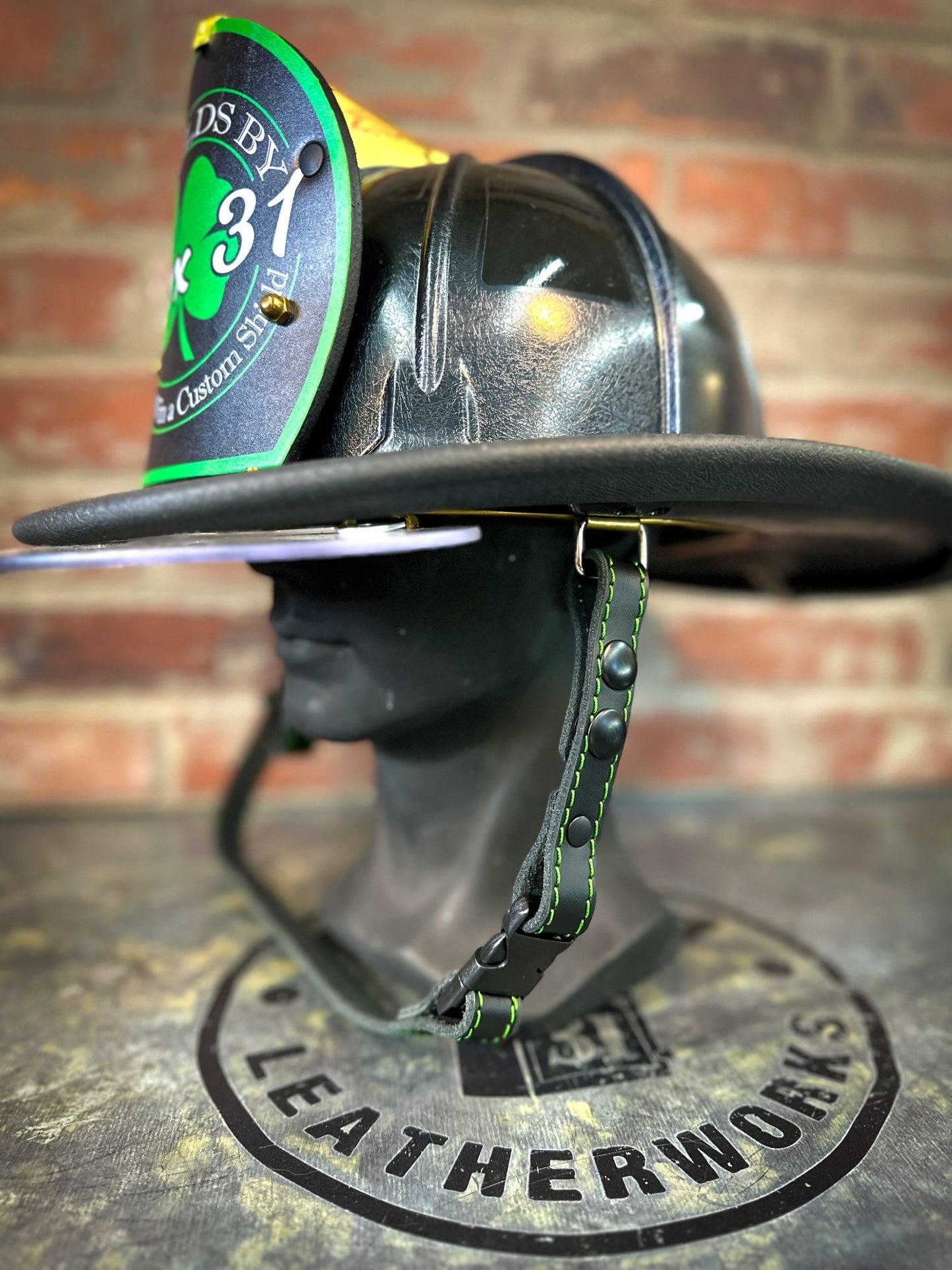Leather Chin Straps – Fire Service Edition - Box 31 Leatherworks