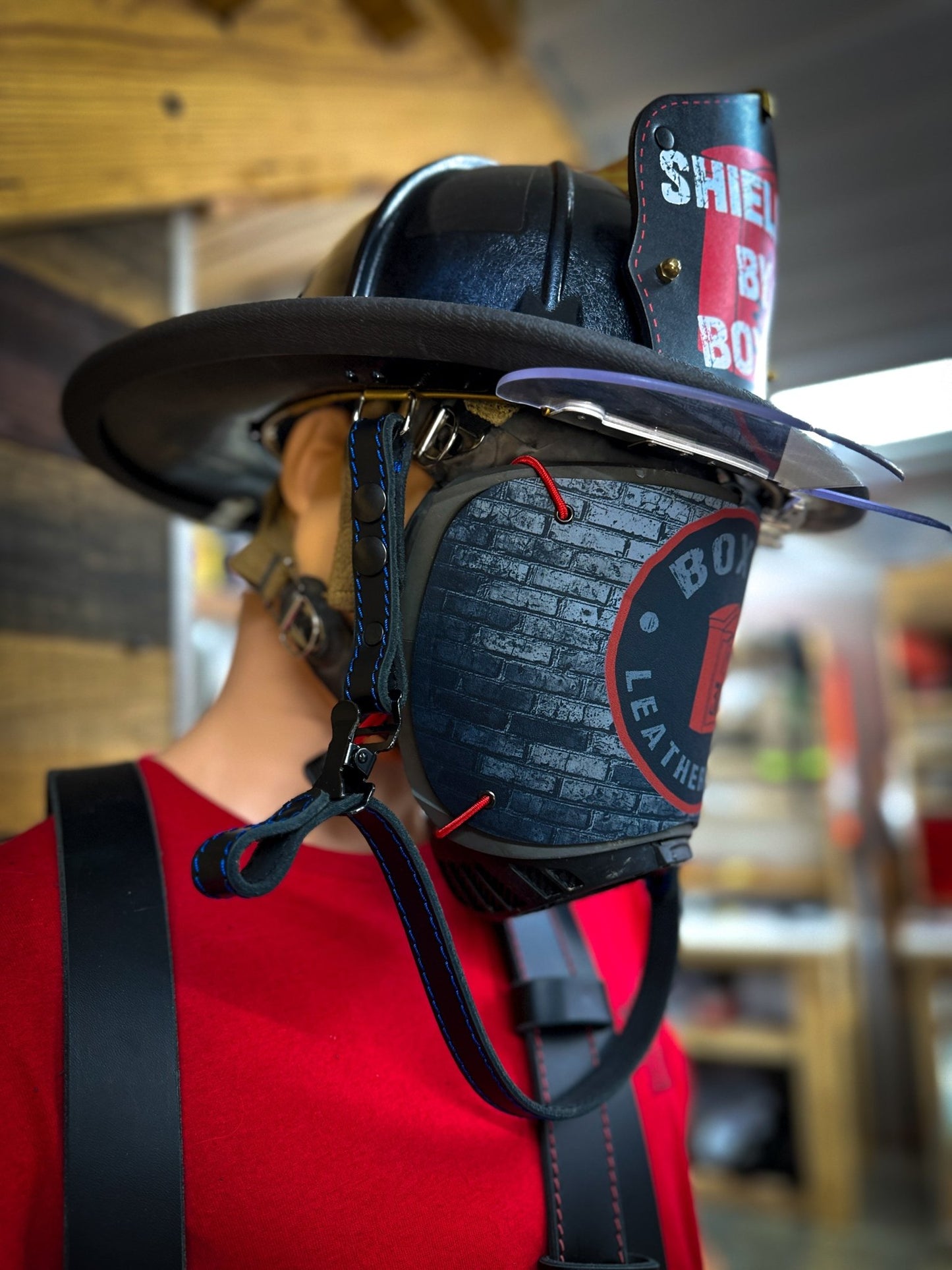 Leather Chin Straps – Fire Service Edition - Box 31 Leatherworks