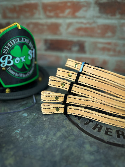 Leather Chin Straps – Fire Service Edition - Box 31 Leatherworks