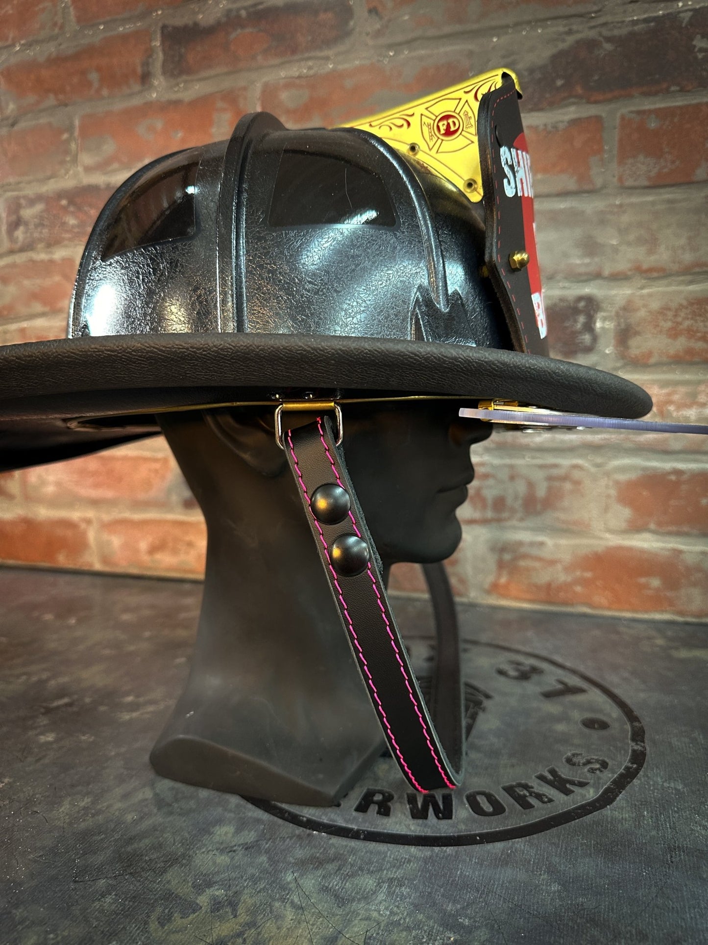 Leather Chin Straps – Fire Service Edition - Box 31 Leatherworks
