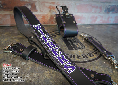 Leather Radio Strap – Hand - Painted Fire Service Edition - Box 31 Leatherworks