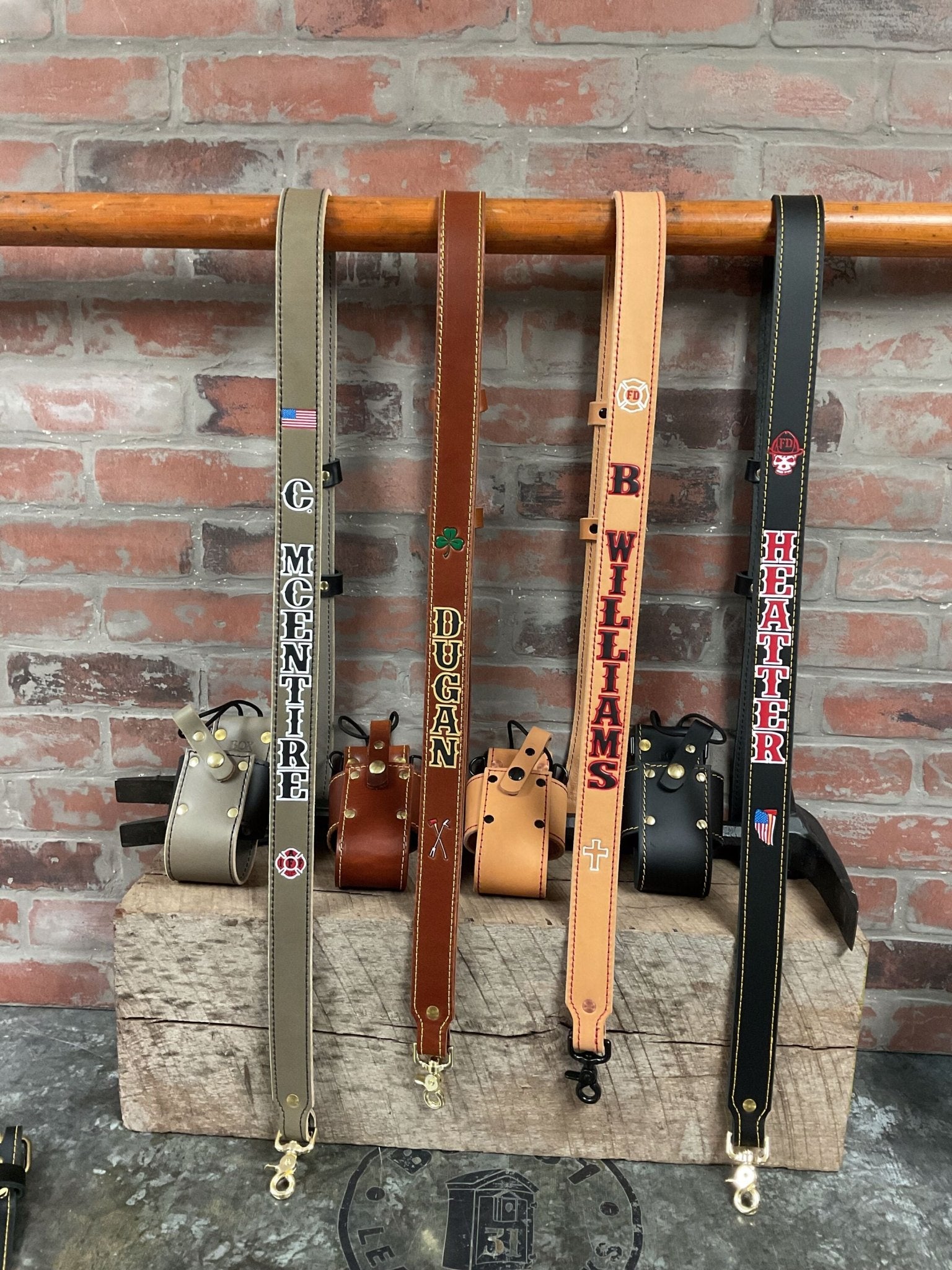 Hand-Painted Leather Radio Straps & Accessories | Box 31 Leatherworks