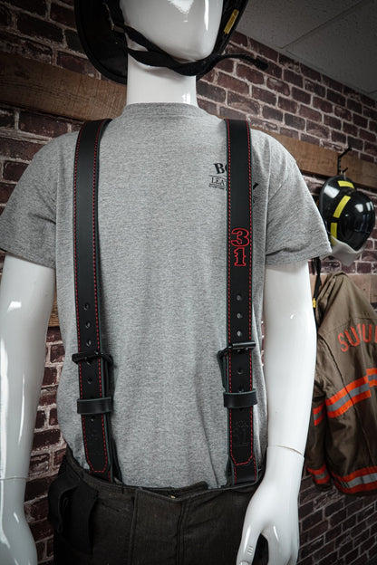 Leather X - Back Suspenders - Box 31 Leatherworks