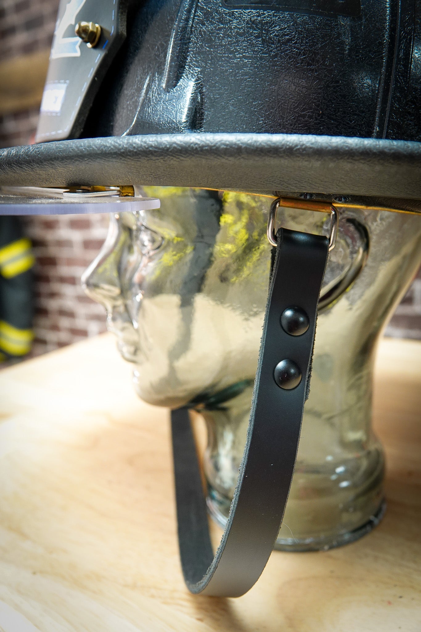 NEXT DAY Leather Chin Strap - WEST COAST STYLE - Chicago Screws - Box 31 Leatherworks