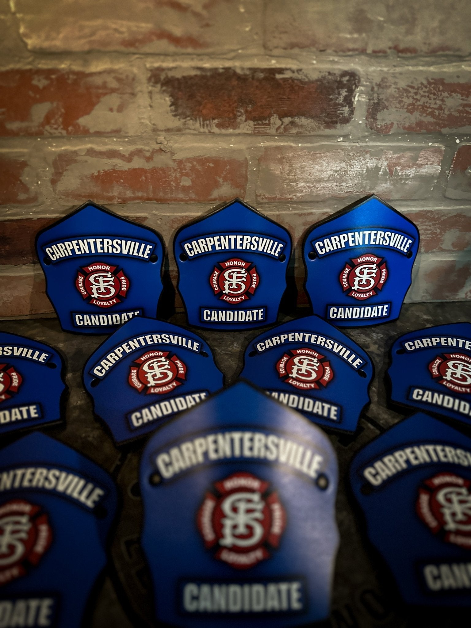 Traditional Shield - Custom Designed Leather Helmet Front - Box 31 Leatherworks