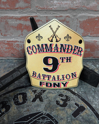 Traditional Shield - Custom Designed Leather Helmet Front - Box 31 Leatherworks