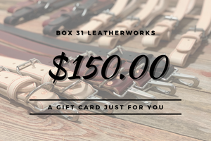 Box 31 Leather $150 Gift Card