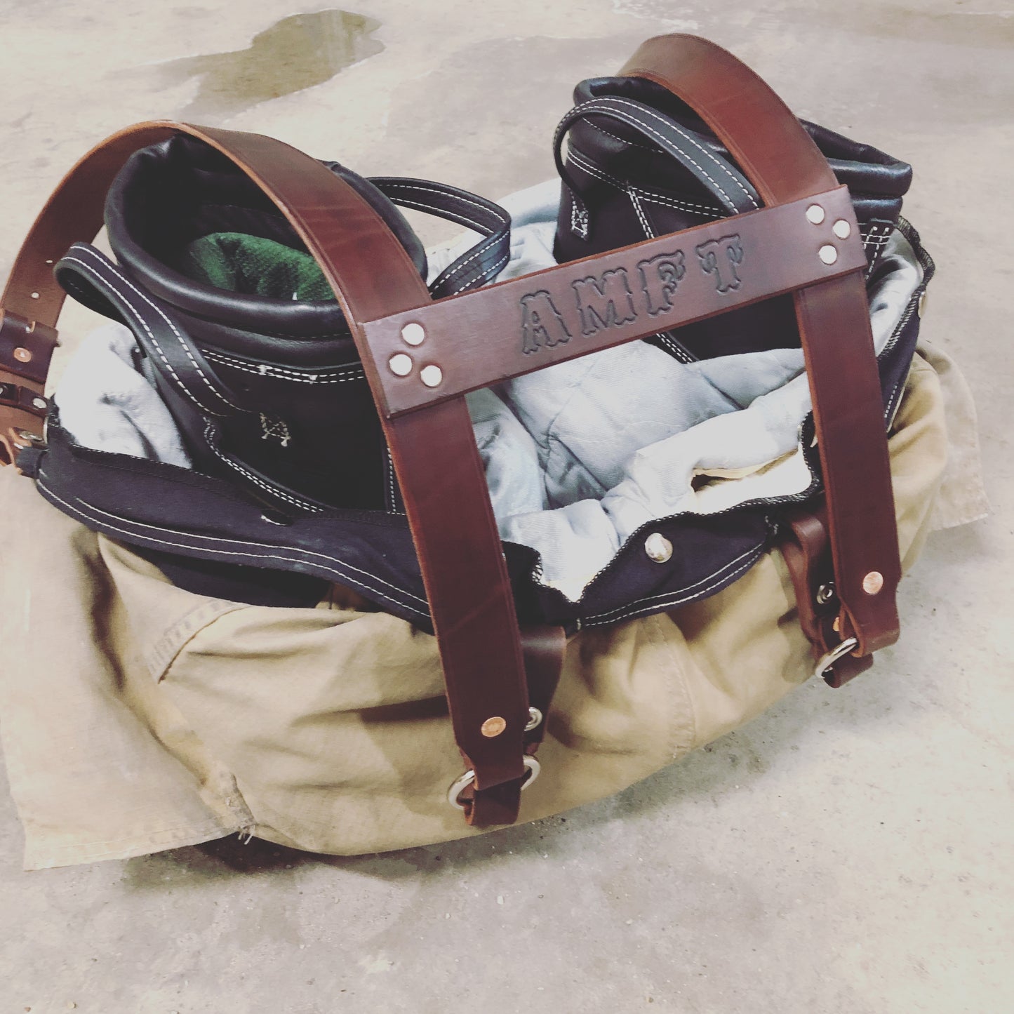 Leather H-Back Suspenders