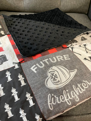 "The Future Firefighter" Blanket