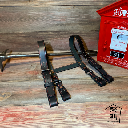 Leather H-Back Suspenders