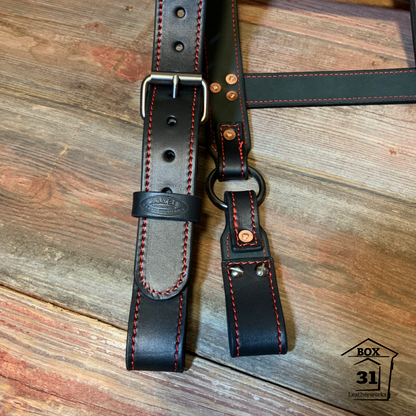 Leather H-Back Suspenders