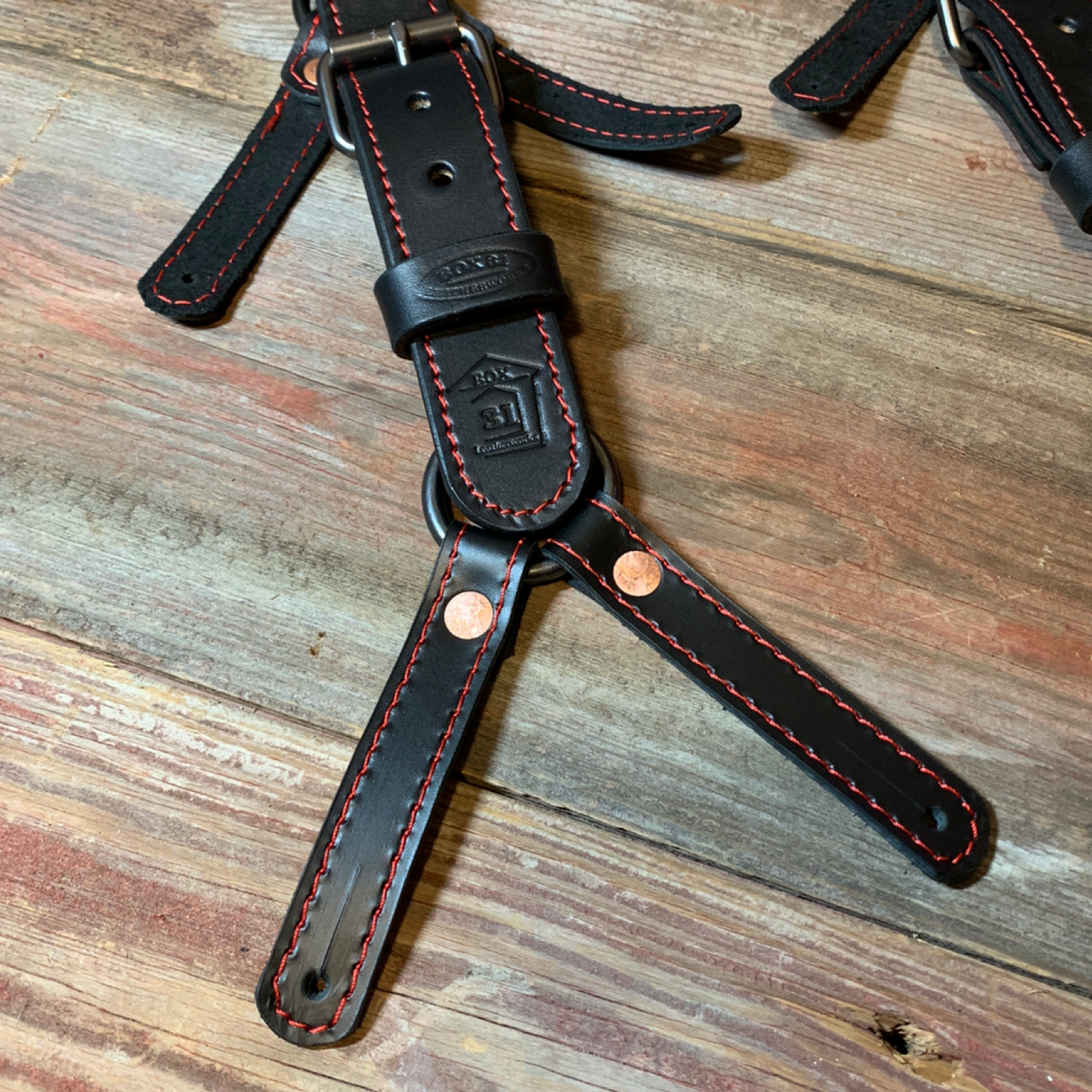 Leather H-Back Suspenders