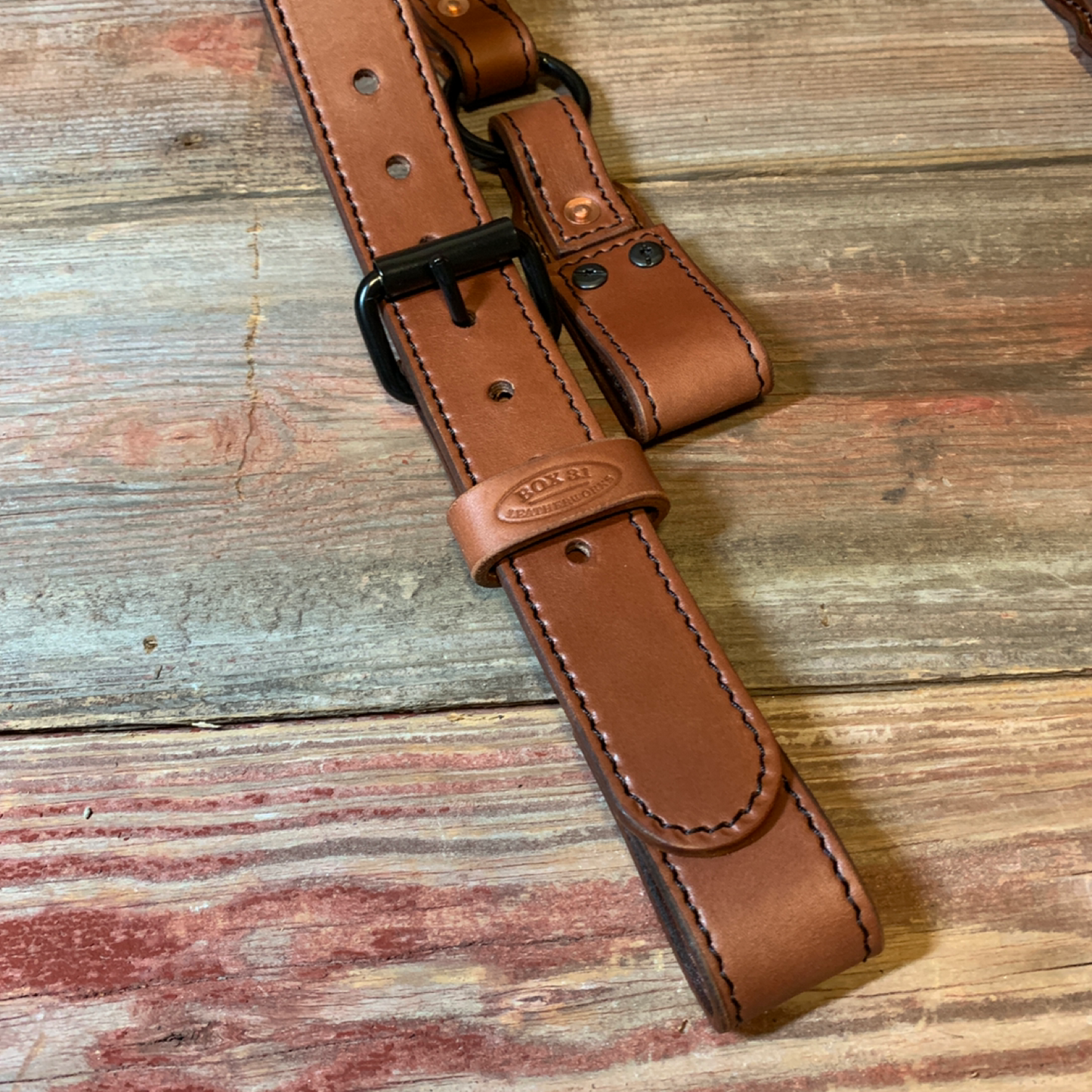 Leather H-Back Suspenders