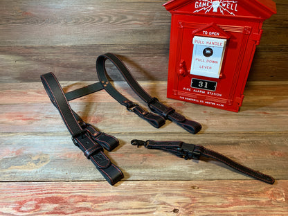 Leather H-Back Suspenders