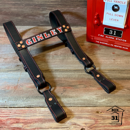 Leather H-Back Suspenders