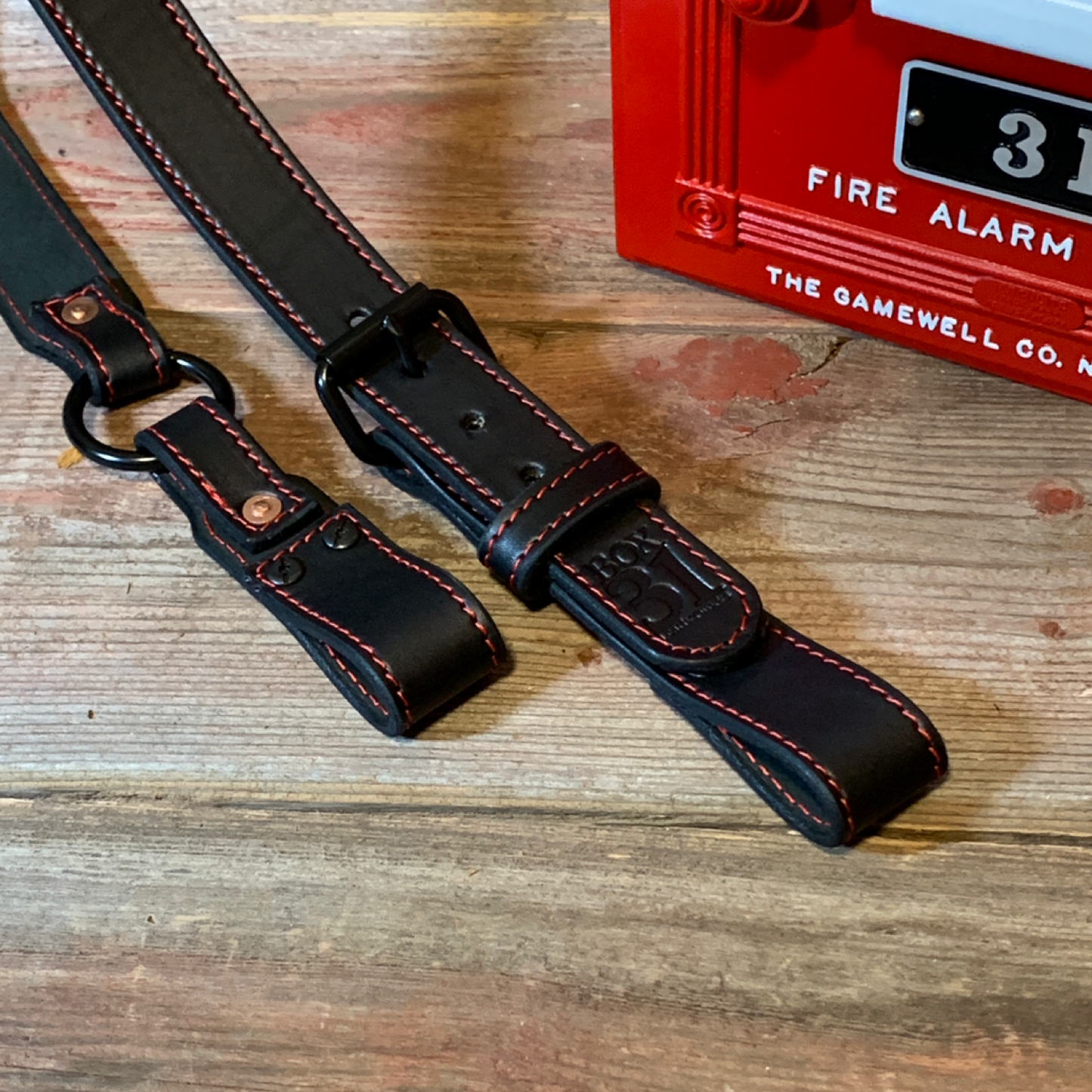 Leather H-Back Suspenders