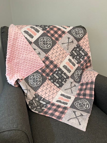 Girls Firefighter Blanket - Box 31 Leatherworks