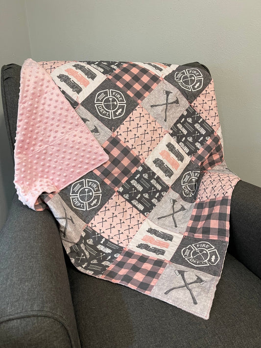 Girls Firefighter Blanket - Box 31 Leatherworks