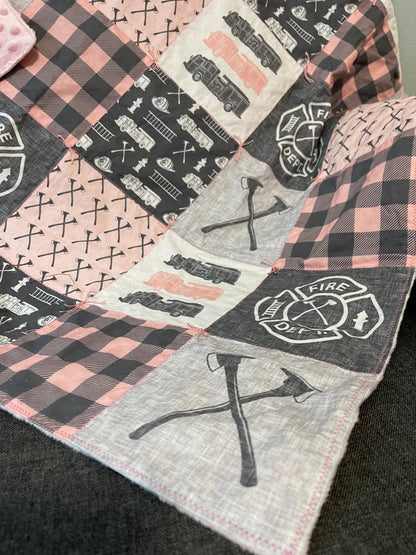 Girls Firefighter Blanket - Box 31 Leatherworks