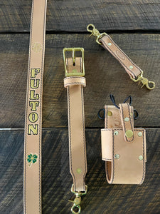 Leather Radio Strap Combo