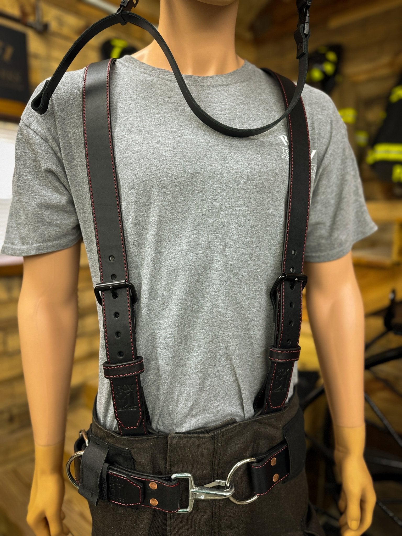 Leather X - Back Suspenders - Box 31 Leatherworks