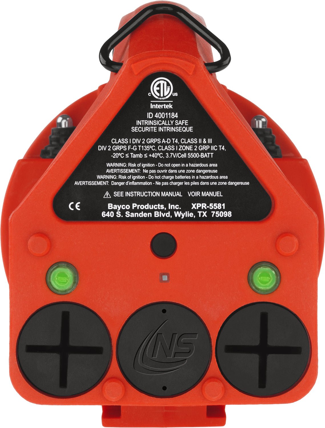 Nightstick XPR - 5581RX VIRIBUS 81 Intrinsically Safe Dual - Light Lantern - Rechargeable - Box 31 Leatherworks